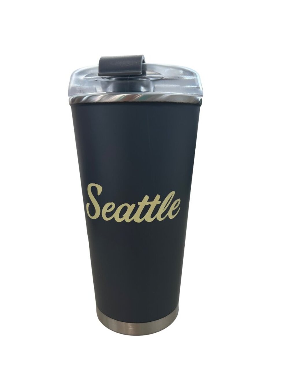 Good Land Supply Co Tumbler 16.9 Oz Stainless Steel Straw & Lid Blue Silver NEW
